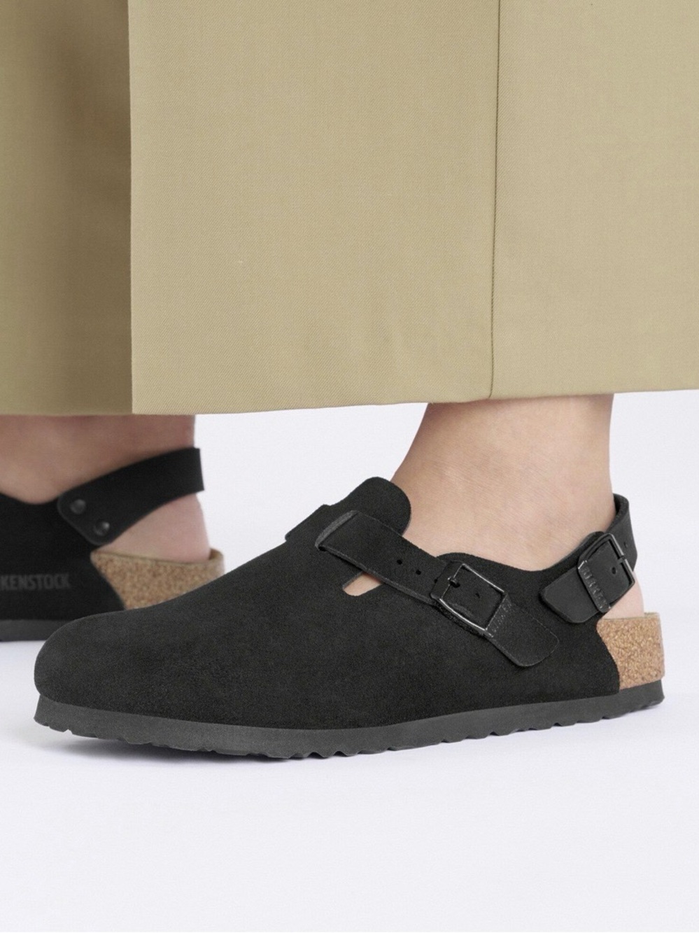 Birkenstock Tokio Black Suede Clog size 37R